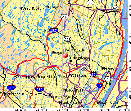 Haledon, NJ map
