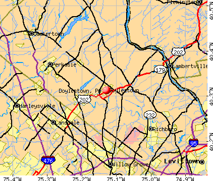 Doylestown, PA map