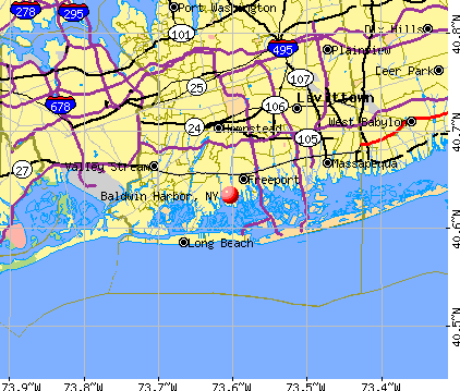 Baldwin Harbor, NY map