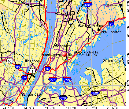 Mount Vernon, NY map