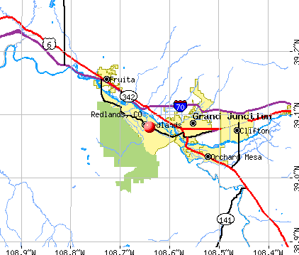Redlands, CO map