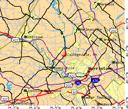 Collegeville, PA map