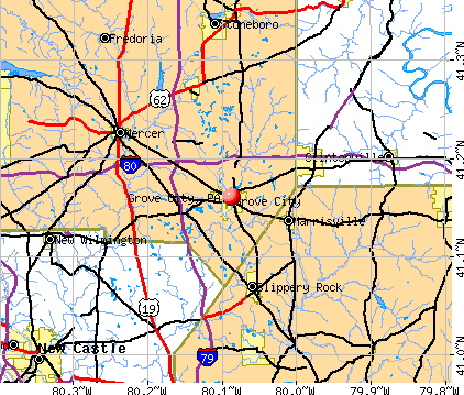 Grove City, PA map