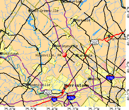 Kulpsville, PA map
