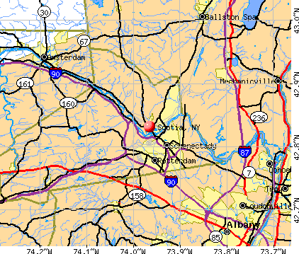Scotia, NY map