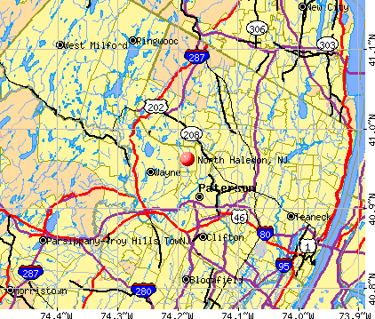 North Haledon, NJ map