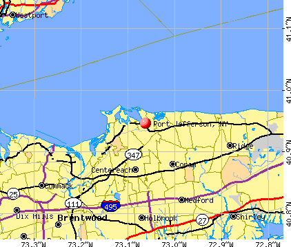 Port Jefferson, NY map