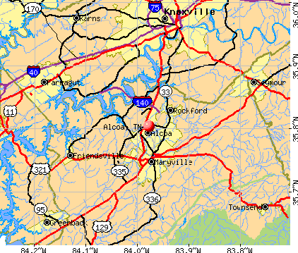 Alcoa, TN map