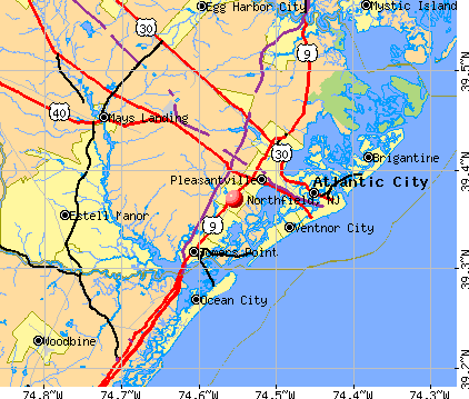 Northfield, NJ map