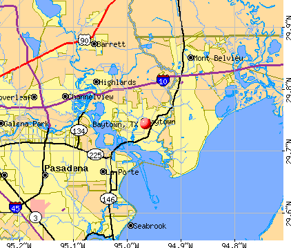 Baytown, TX map