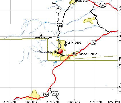 Ruidoso, NM map
