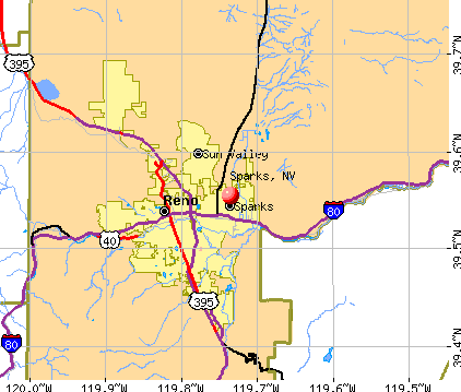 Map Of Sparks Nevada Sparks, Nevada (NV 89434, 89442) profile: population, maps, real 