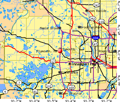 Plymouth, MN map