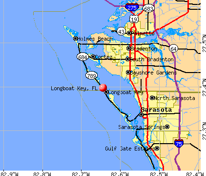 Longboat Key, FL map