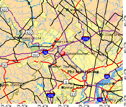 Conshohocken, PA map