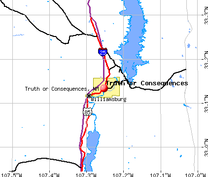 Truth or Consequences, NM map