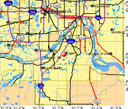 Eagan, MN map