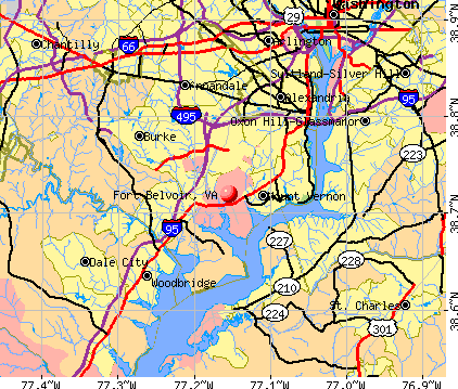 Fort Belvoir, VA map