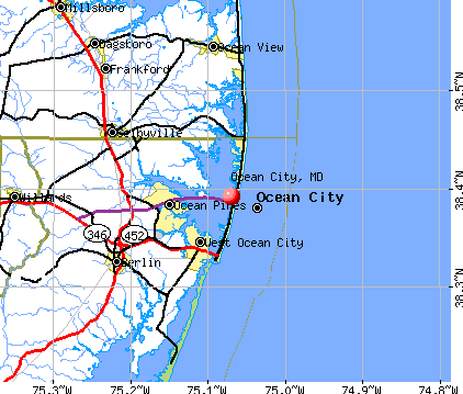 Ocean City, MD map