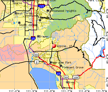 Alpine, UT map