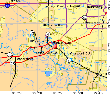 Sugar Land, TX map