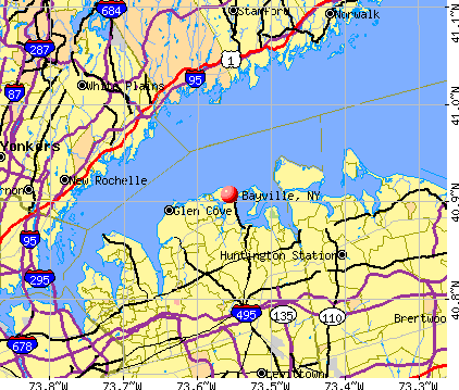 Bayville, NY map