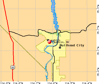 Laughlin, NV map