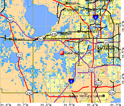 Lake Butter, FL map