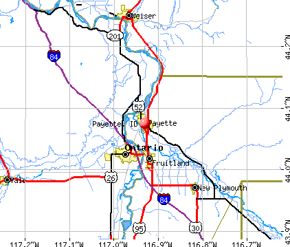 Payette, ID map