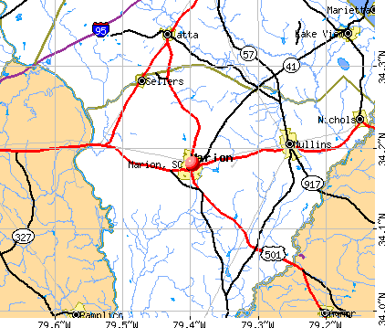 Marion, SC map