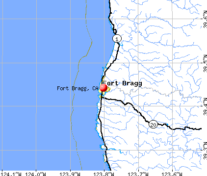 Fort Bragg, CA map