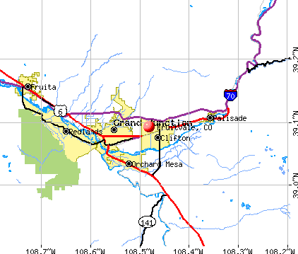 Fruitvale, CO map