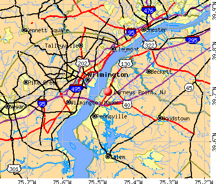 Carneys Point, NJ map