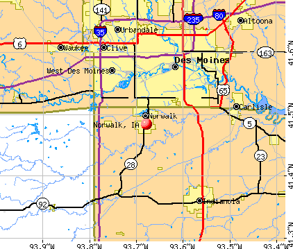 Norwalk, IA map