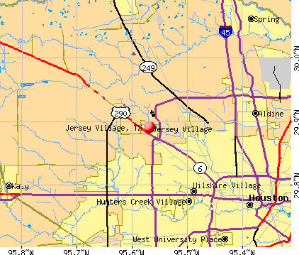 Jersey Village, TX map