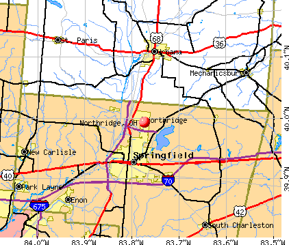 Northridge, OH map
