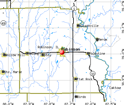 Robinson, IL map