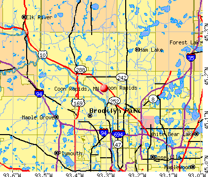 Coon Rapids, MN map