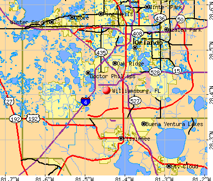 Williamsburg, FL map