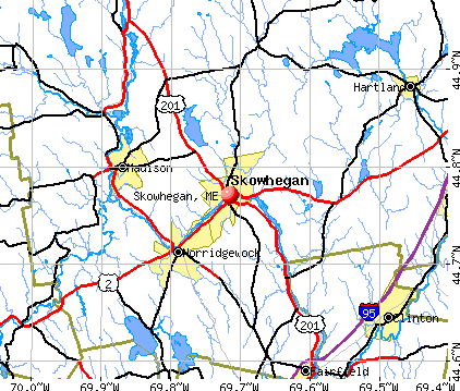 Skowhegan, ME map