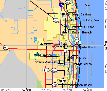 Golden Lakes, FL map