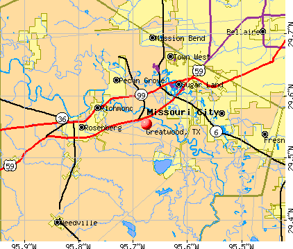 Greatwood, TX map