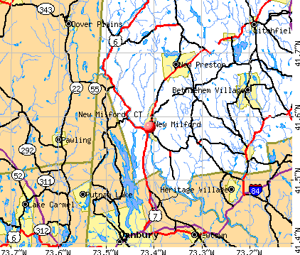 New Milford, CT map