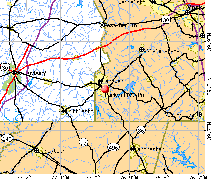 Parkville, PA map