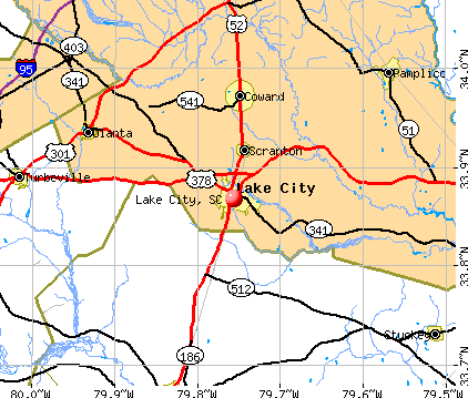 Lake City, SC map