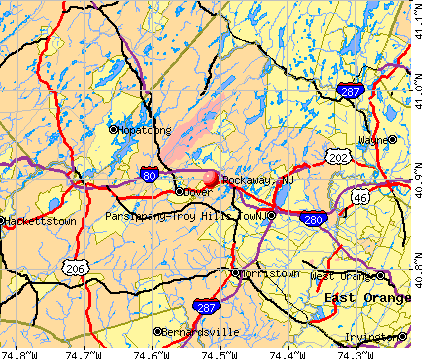 Rockaway, NJ map