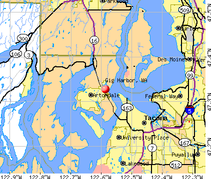 Gig Harbor, WA map