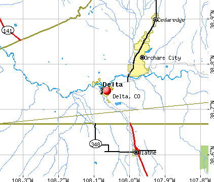 Delta, CO map