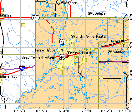 Terre Haute, IN map