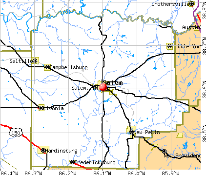 Salem, IN map